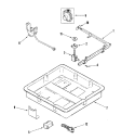 GAS CONTROLS / BODY Diagram and Parts List for ALZ8590ADB  Amana Cooktop