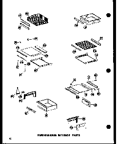 Refrigeratorinterior Parts Diagram and Parts List for SRN22N-C-P60230-17WC  Amana Refrigerator