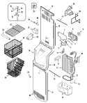 FREEZER COMPARTMENT Diagram and Parts List for GS2327GEHW  Maytag Refrigerator