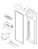 FRESH FOOD INNER DOOR Diagram and Parts List for GS2327GEHW  Maytag Refrigerator