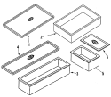 Part Location Diagram of DRAWERPANS Whirlpool DRAWERPAN
