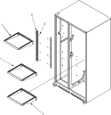 REFRIGERATOR SHELVES Diagram and Parts List for GC2223GEKB  Maytag Refrigerator