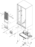 EVAPORATOR ASSY AND ROLLERS Diagram and Parts List for CS26G7DW PCS26G7D0W0 Crosley Refrigerator