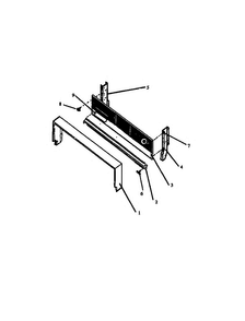 Page 8 Diagram and Parts List for EBE26CB0-P1142410NW  Caloric Range