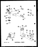 ELECTRICAL PARTS Diagram and Parts List for RC-10PB P7130402M Amana Microwave
