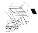 HOOD COMPONENTS Diagram and Parts List for JXT9030BDP  Jenn-Air Range Hood