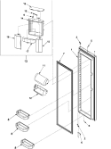 REFRIGERATOR DOOR Diagram and Parts List for ARS2661BS PARS2661BS0 Amana Refrigerator