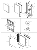 REFRIGERATOR DOOR Diagram and Parts List for JCB2059GES PJCB2059GS0 Jenn-Air Refrigerator