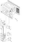 LATCH BOARD Diagram and Parts List for DEL10E P1329707M Menumaster Microwave