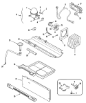 Part Location Diagram of 61005186 Whirlpool COVER, COMPRESSOR COMPARTMENT