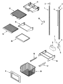Part Location Diagram of 67003245 Whirlpool FRAME- BAS
