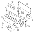 CONTROL PANEL Diagram and Parts List for PAV5157AWW  Maytag Washer