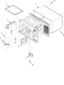Part Location Diagram of 59001186 Whirlpool MOTOR, ANTENNA 120V 60HZ