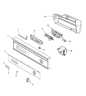 Part Location Diagram of 99002958 Whirlpool FACIA  Black