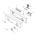 CONTROL PANEL Diagram and Parts List for DDW2470AWP  Amana Dishwasher