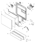 Part Location Diagram of 99001205 Whirlpool Access Panel Seal