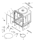 INNER TUB Diagram and Parts List for MDB9150AWQ  Maytag Dishwasher