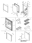 Part Location Diagram of 67001219 Whirlpool HANDLE, REF Door (BLK)