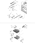 FREEZER SHELVING Diagram and Parts List for ARB2517CC PARB2517CC0 Amana Refrigerator