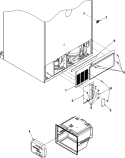 CABINET BACK Diagram and Parts List for AFB2534DEB  Amana Refrigerator