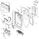FOUNTAIN Diagram and Parts List for S61STRP  Maytag Refrigerator