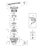PUMP & MOTOR Diagram and Parts List for JDB3610AWE  Jenn-Air Dishwasher