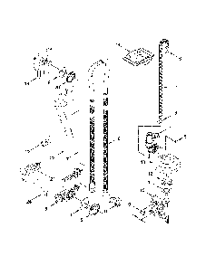 Fill, Drain And Overfill Parts Diagram and Parts List for 66514762N510  Kenmore Dishwasher