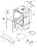 TUB Diagram and Parts List for MDBE790AWS  Maytag Dishwasher