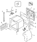 BODY Diagram and Parts List for ACS4140BW  Amana Range