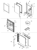 Part Location Diagram of WPW10371195 Whirlpool Refrigerator Cantilever Bin