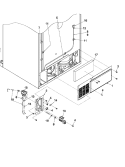 CABINET BACK Diagram and Parts List for JCB2059GES PJCB2059GS0 Jenn-Air Refrigerator