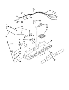 Control Parts Diagram and Parts List for MSD2574VEM13  Maytag Refrigerator