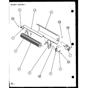Blower Assembly 6 Diagram and Parts List for PTH12400ER P9872129R Amana Air Conditioner