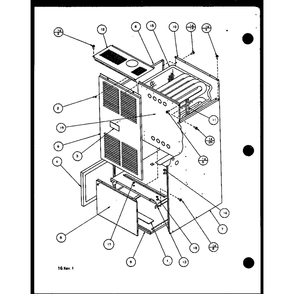 Diagram 7 Diagram and Parts List for GUI090B30AB P1158604F Amana Furnace