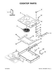 Part Location Diagram of W10895122 Whirlpool KNOB