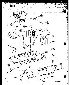 Transformer/magnetron Diagram and Parts List for RRL-10A P74751-1M Amana Microwave