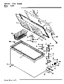 Chest Freezer Diagram and Parts List for C12HE V5ZU3 Maytag Refrigerator