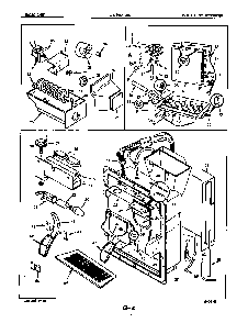 Water & Ice Dispenser Diagram and Parts List for CRC24EA-3AI-5M75B  Magic Chef Refrigerator