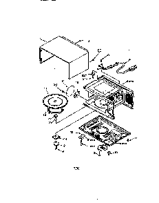 Cabinet Parts Diagram and Parts List for 56569330790  Kenmore Microwave