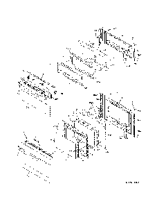 Doors Diagram and Parts List for 79097313411  Kenmore Range