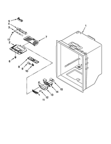 Refrigerator Liner Parts Diagram and Parts List for MFF2258VEM7  Maytag Refrigerator