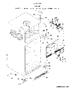 Cabinet Diagram and Parts List for 2536041961D  Kenmore Refrigerator