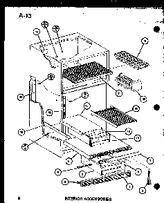 Interior Accessories Diagram and Parts List for TM16G-P75535-7W  Amana Refrigerator