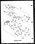 INTERIOR PARTS Diagram and Parts List for RC-10D P7130501M Amana Microwave