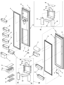 REF / FZ DOOR AND SHELF Diagram and Parts List for SK525-2W PSK525200W0 Maytag Refrigerator