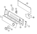 CONTROL PANEL Diagram and Parts List for CAV1000AWW  Magic Chef Washer