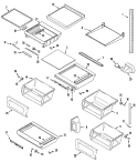SHELVES & ACCESSORIES Diagram and Parts List for GC2227CDFW  Maytag Refrigerator