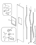 Part Location Diagram of 61005878 Whirlpool PANEL, FRZ. DOOR (Black)