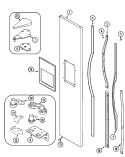 Part Location Diagram of 61004962 Whirlpool ESCUTCHEON (Black)