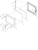 DOOR Diagram and Parts List for ACE2302 P1331305M Amana Microwave
